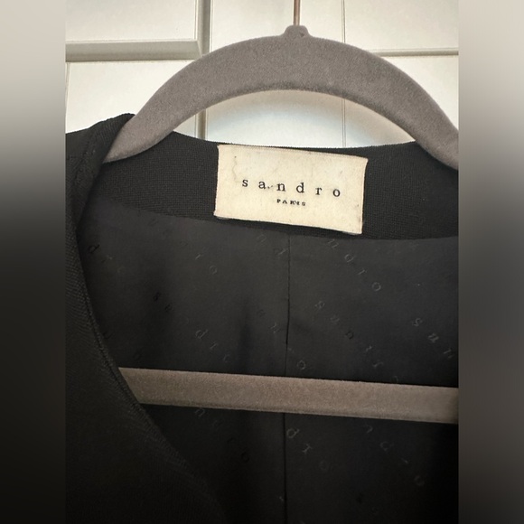 Sandro black blazer size 36 - Picture 2 of 6